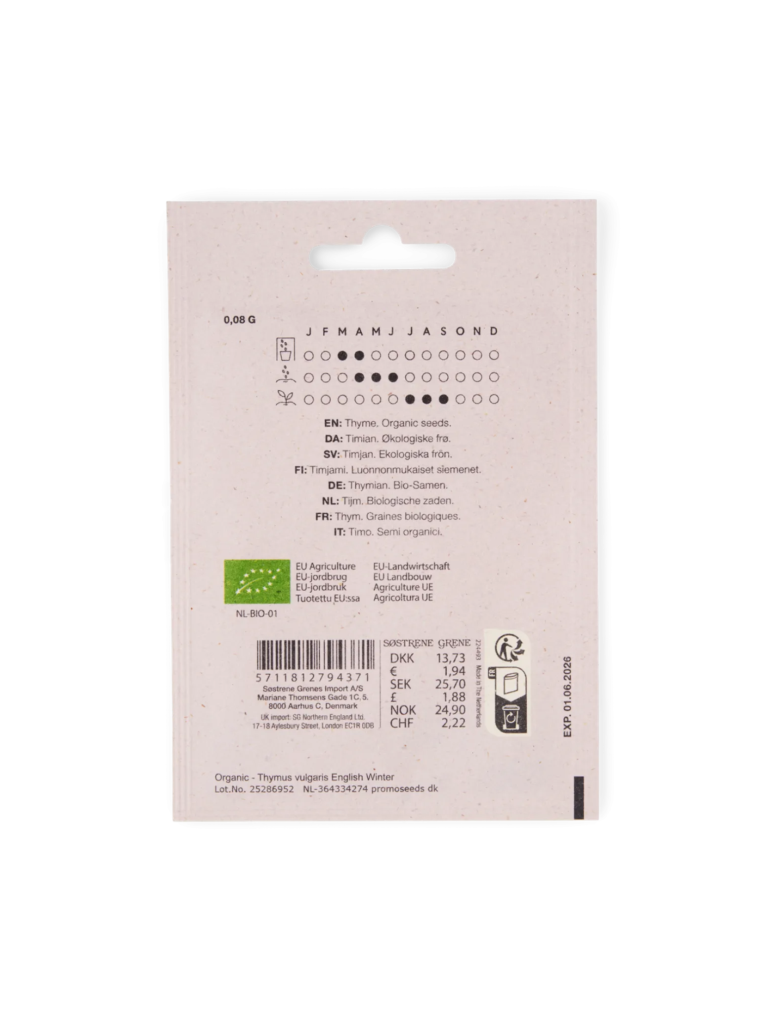 Søstrene Grene Schweiz Garten|Garten Und Balkon<Bio-Thymiansamen