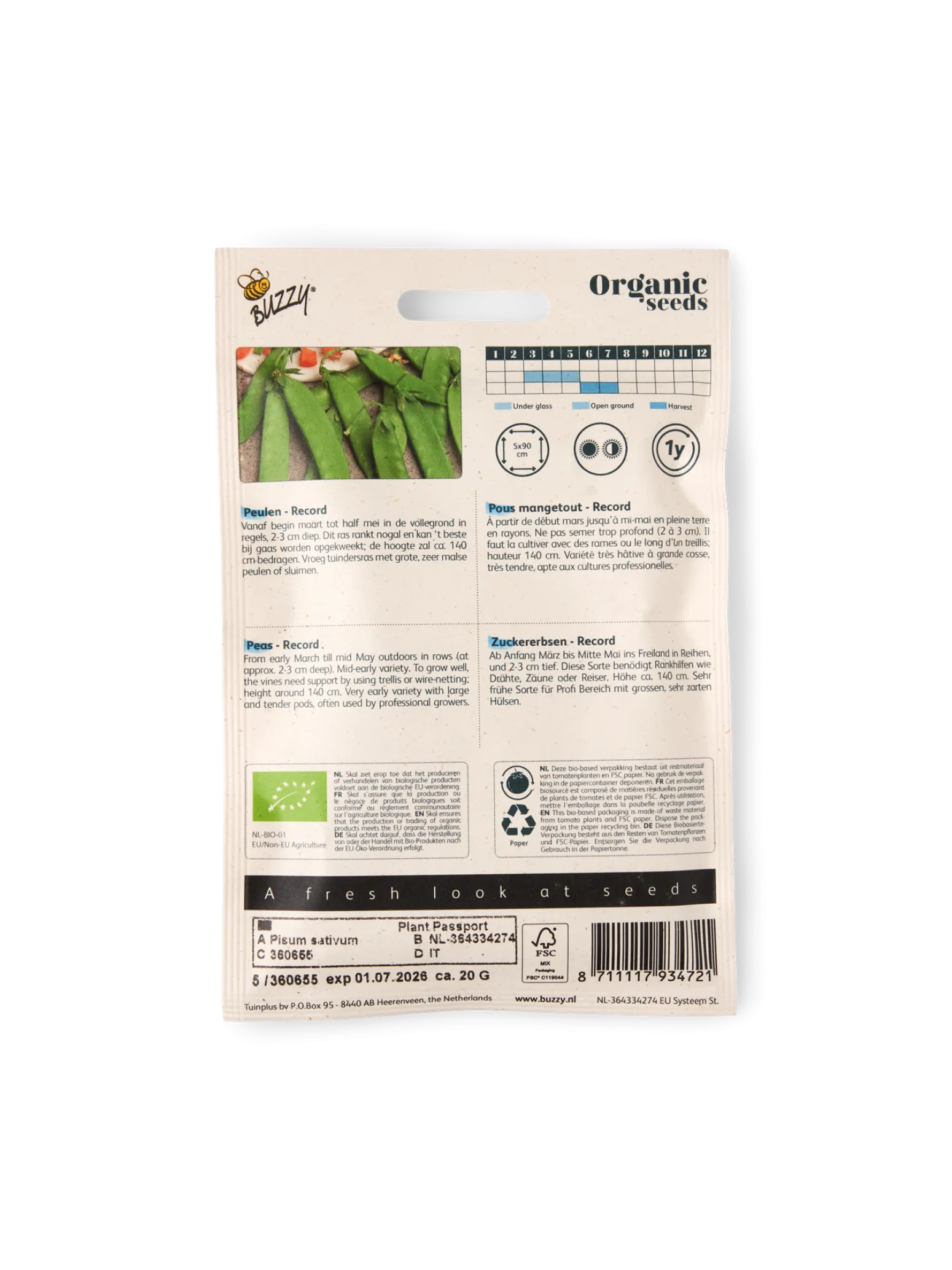 Søstrene Grene Schweiz Garten|Garten Und Balkon<Buzzy® Bio-Erbsen Record