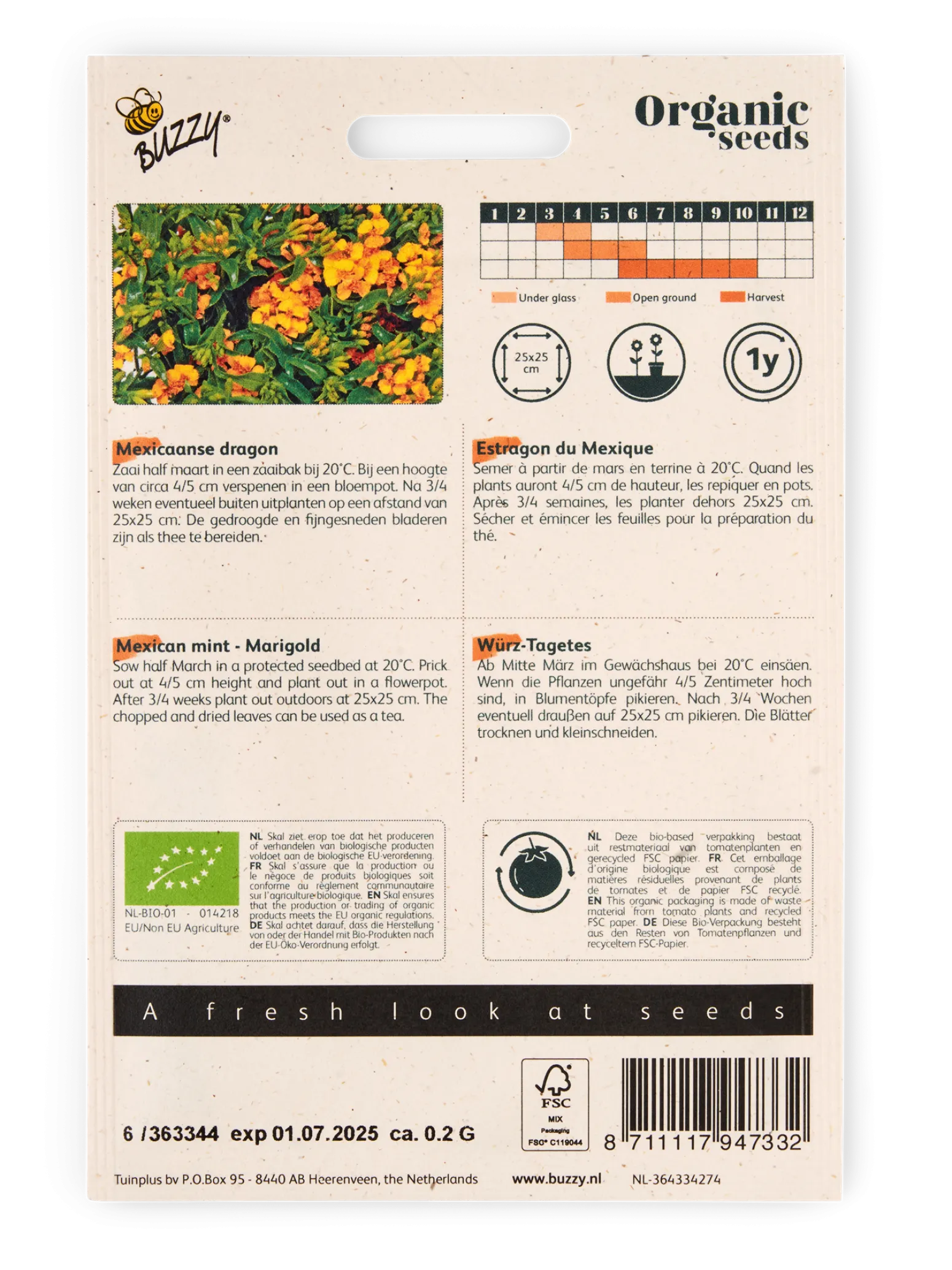 Søstrene Grene Schweiz Garten|Garten Und Balkon<Buzzy® Mexikanische Bio-Samtblume