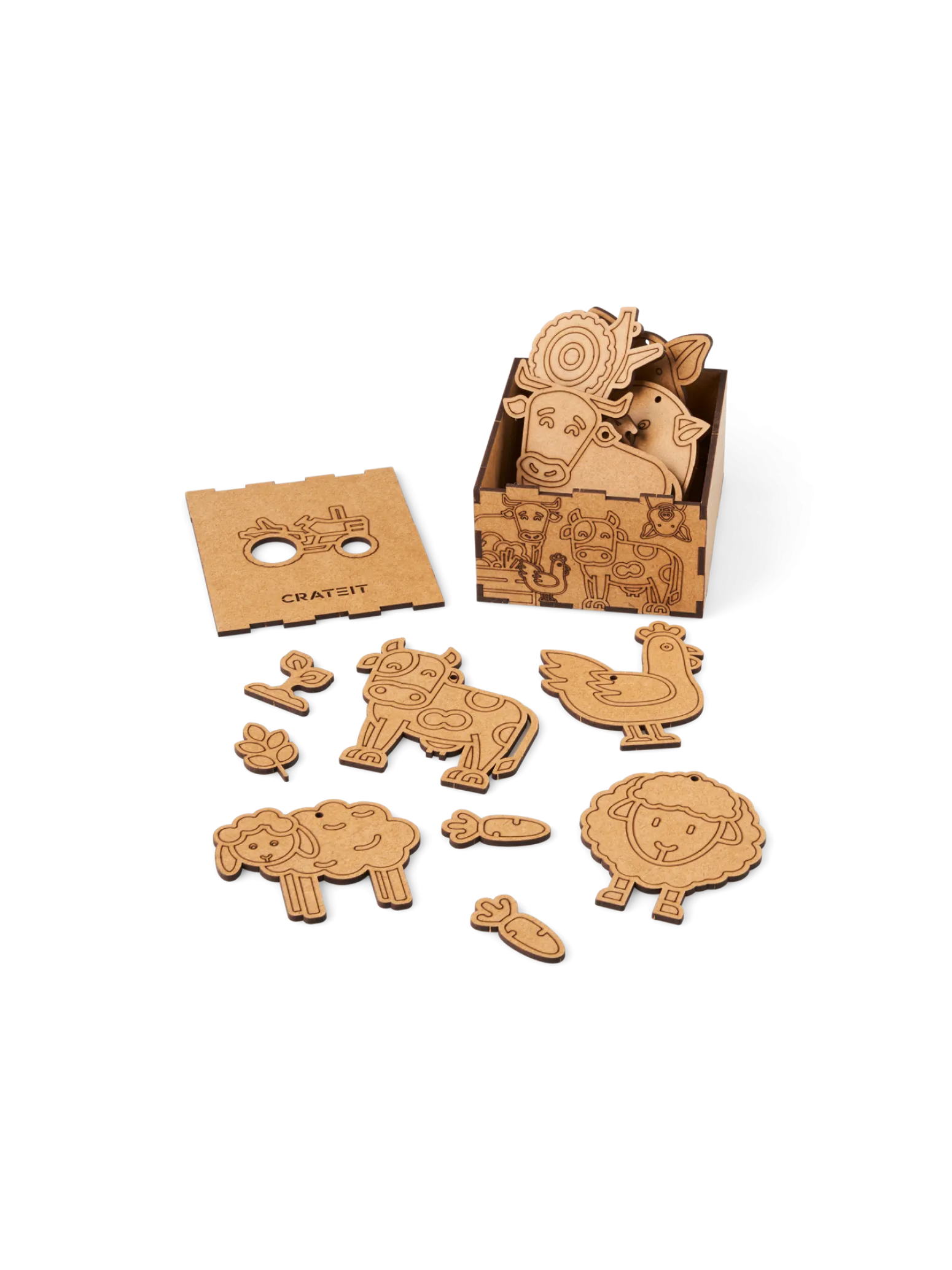 Kinder Søstrene Grene Schweiz Holzspielzeug<DIY-Set Animal Friends