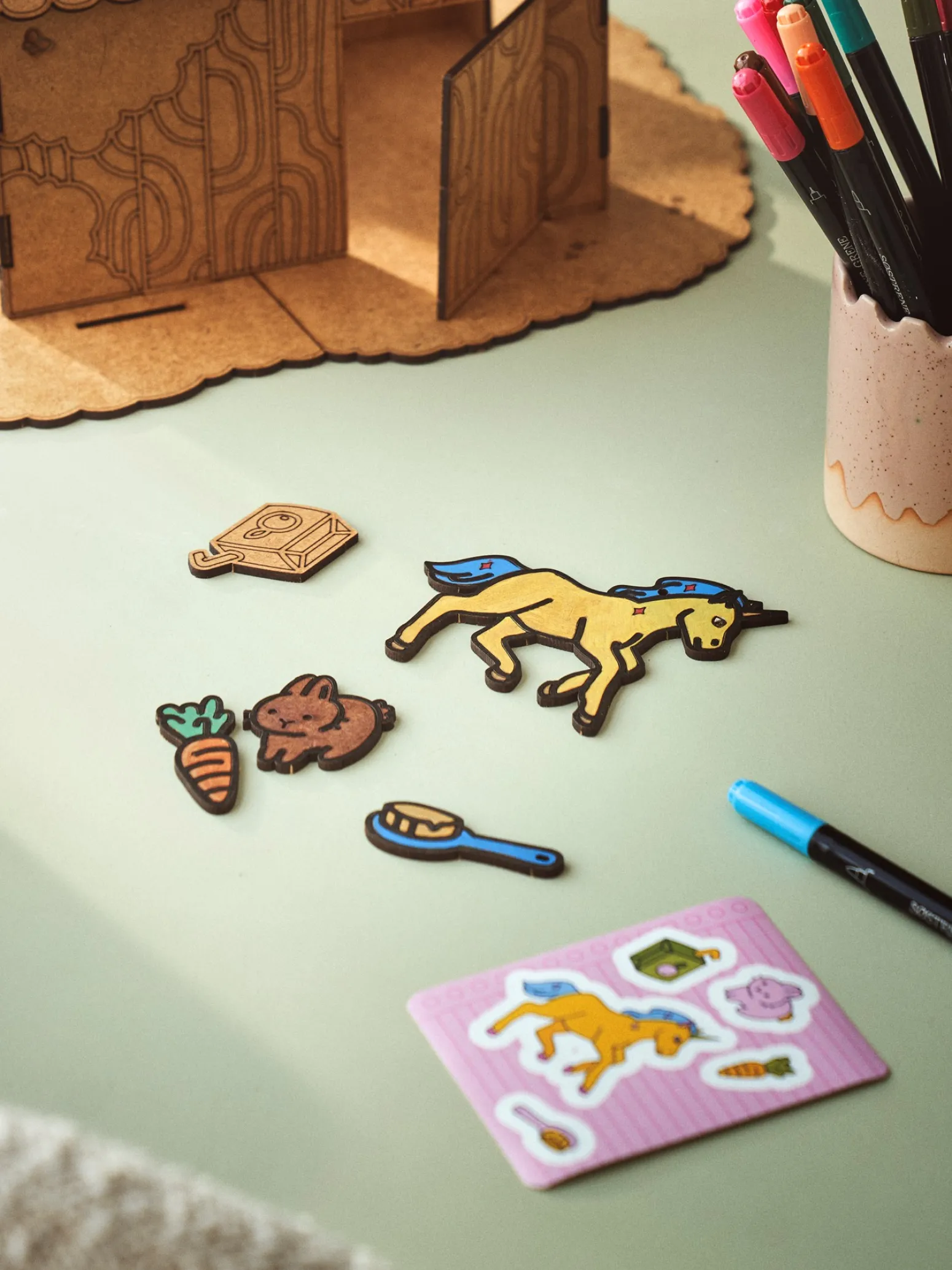 Kinder Søstrene Grene Schweiz Holzspielzeug<DIY-Set Juni