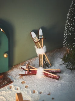 Søstrene Grene Schweiz Dekoration<Miniatur-Ski-Set