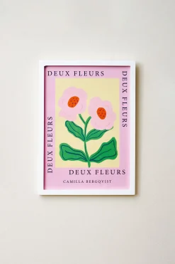 Søstrene Grene Schweiz Rahmen Und Poster<Poster Deux Fleurs Pink A4