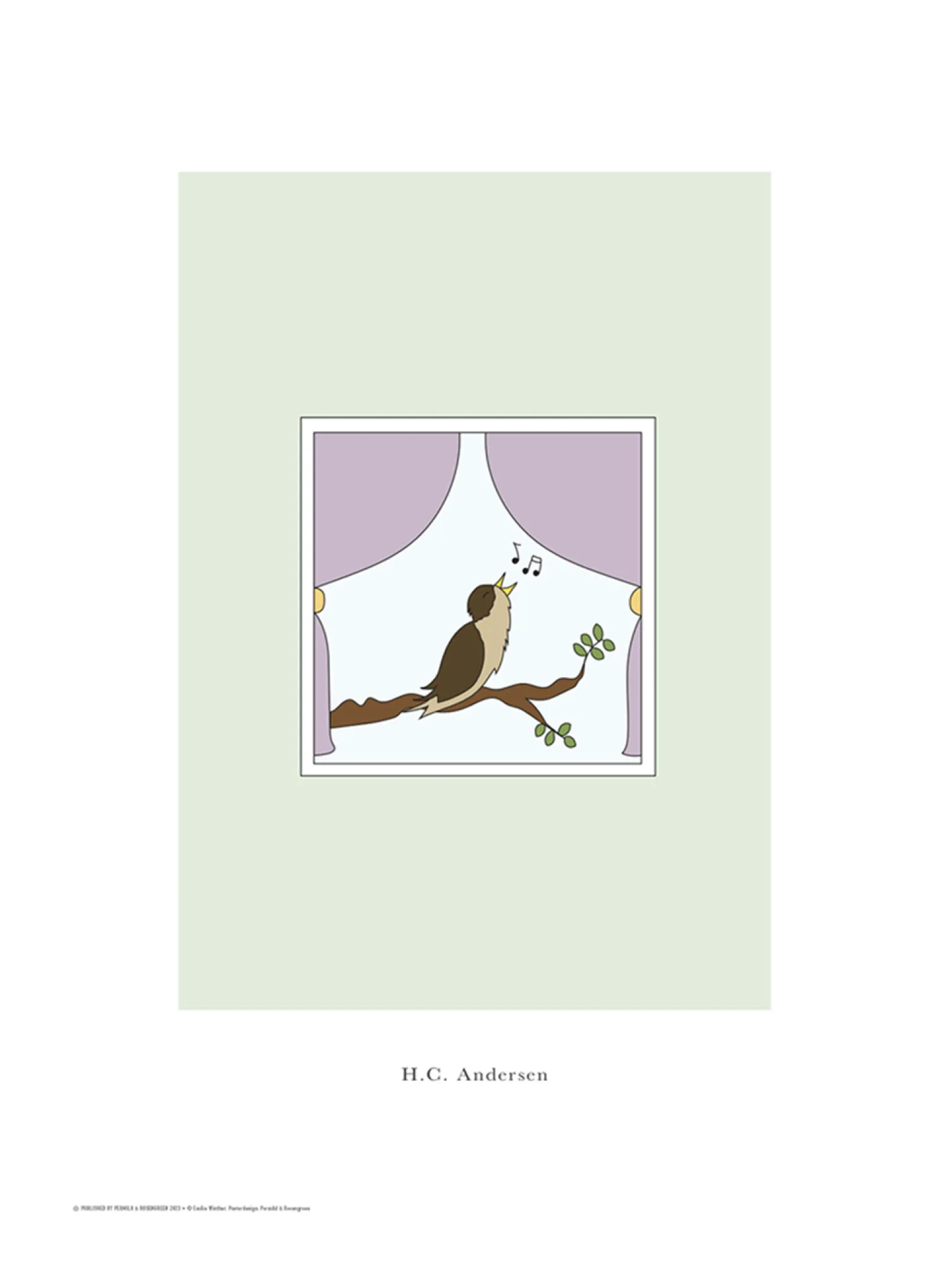 Kinder Søstrene Grene Schweiz Kinderinterieur<Poster Die Nachtigall A3