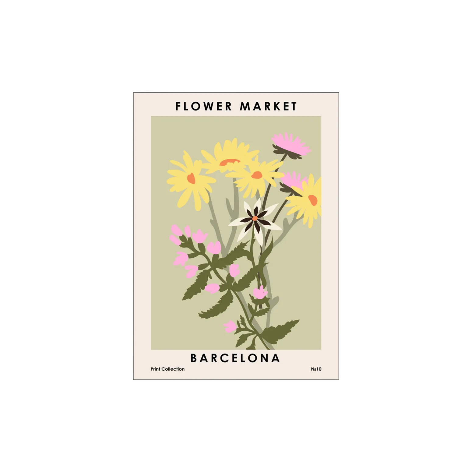 Søstrene Grene Schweiz Rahmen Und Poster<Poster Flower Market Barcelona 50 X 70