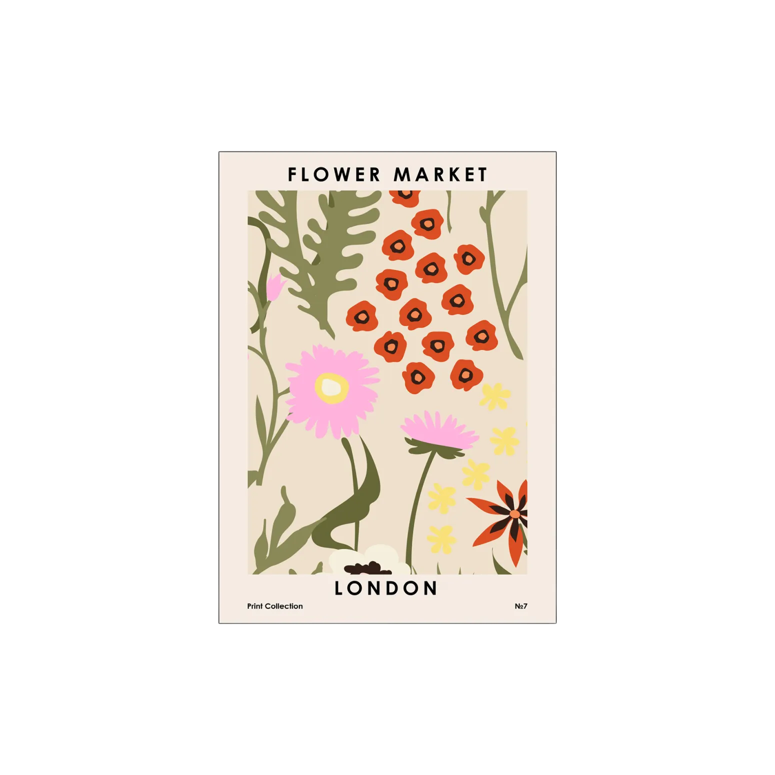 Søstrene Grene Schweiz Rahmen Und Poster<Poster Flower Market London 50 X 70