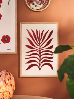 Søstrene Grene Schweiz Rahmen Und Poster<Poster Red Branch / Lino Print A3