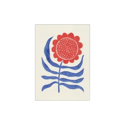 Søstrene Grene Schweiz Rahmen Und Poster<Poster Red Flower / Lino Print A3