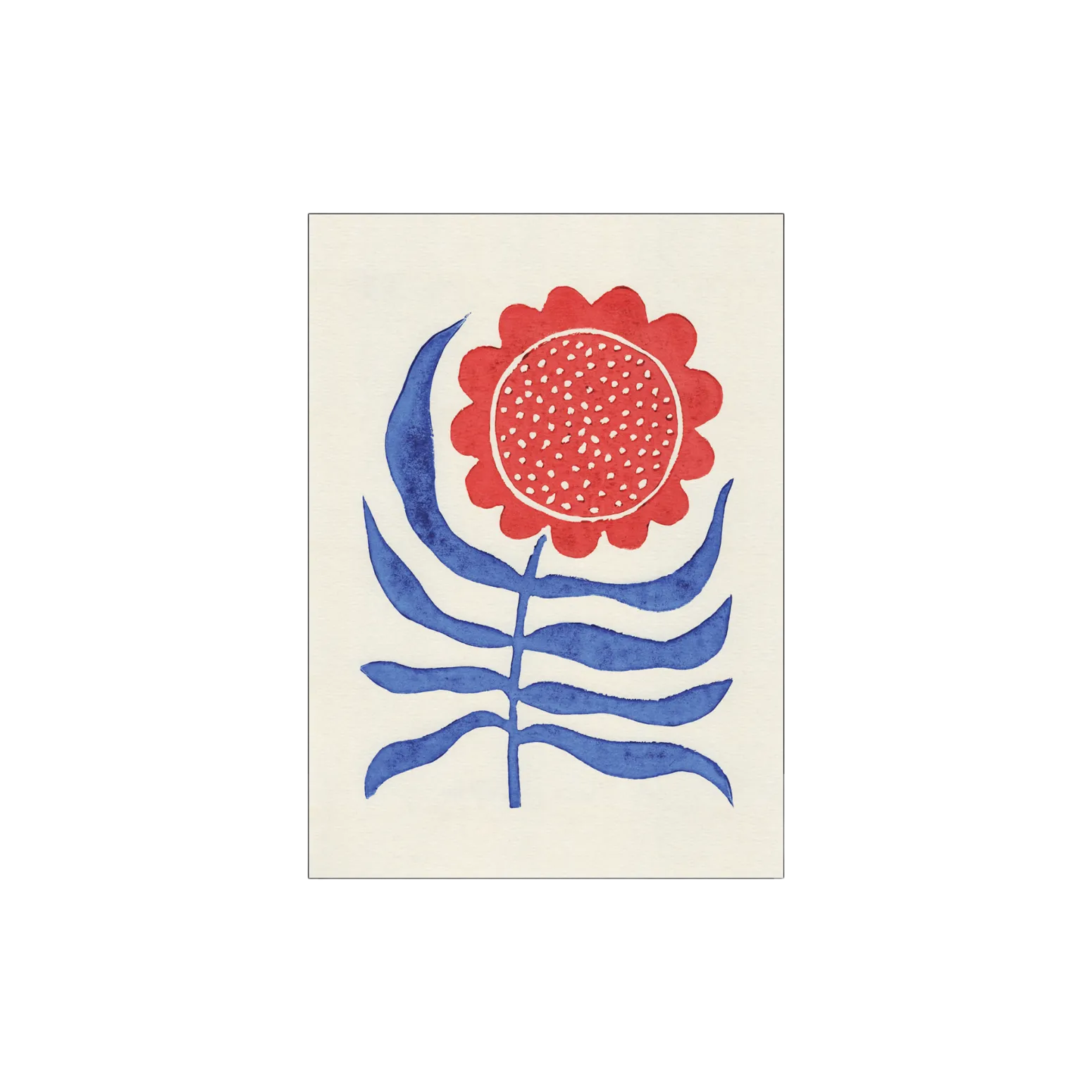 Søstrene Grene Schweiz Rahmen Und Poster<Poster Red Flower / Lino Print A3