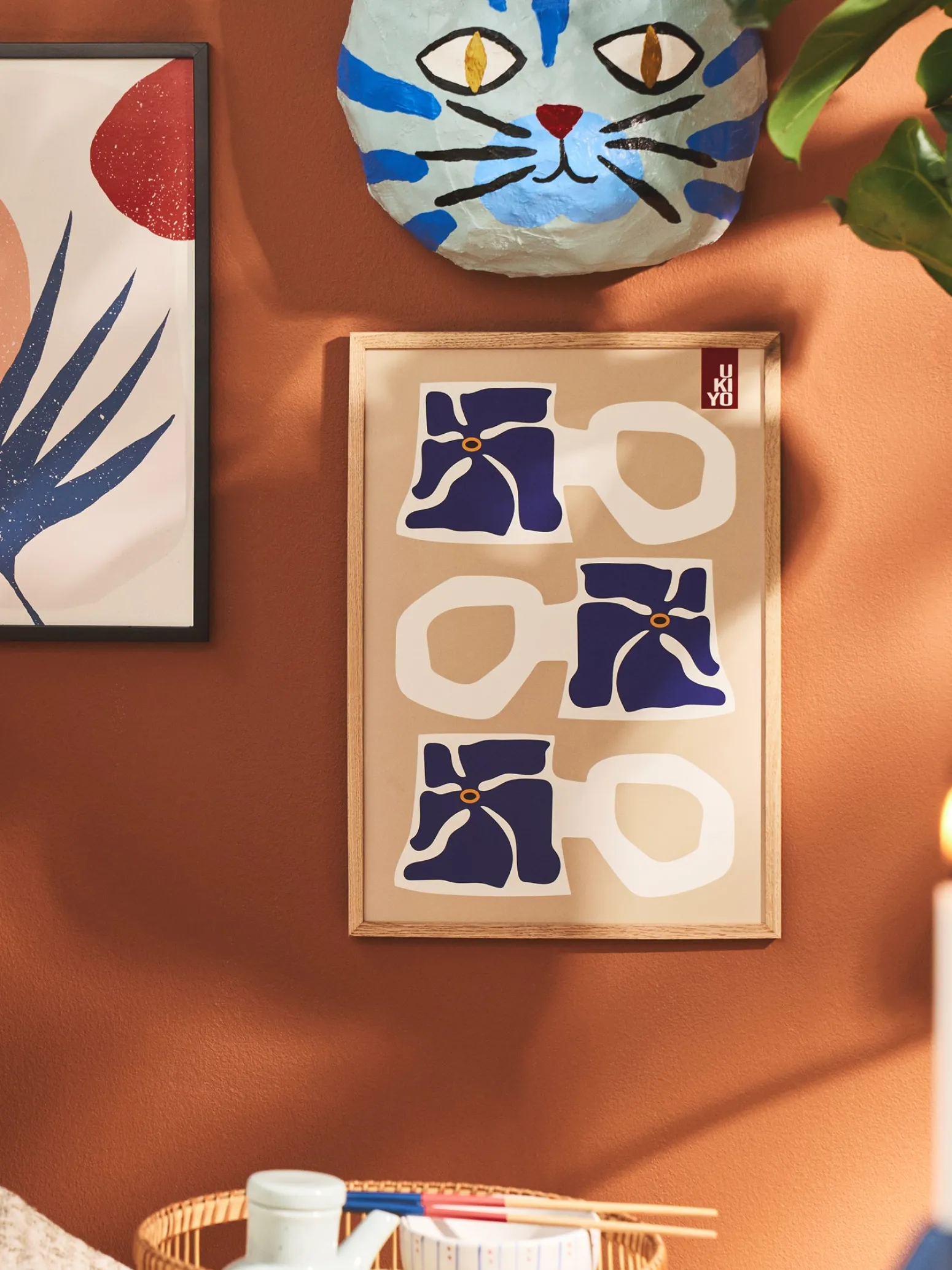 Søstrene Grene Schweiz Rahmen Und Poster<Poster Ukiyo Mug Blue A3