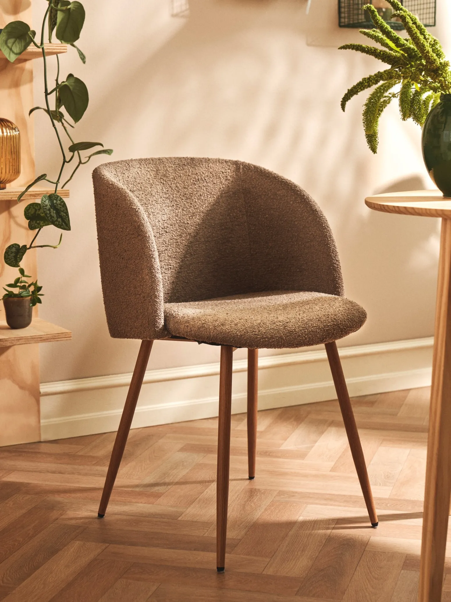 Søstrene Grene Schweiz Stühle<Stuhl Mit Bouclé-Stoff