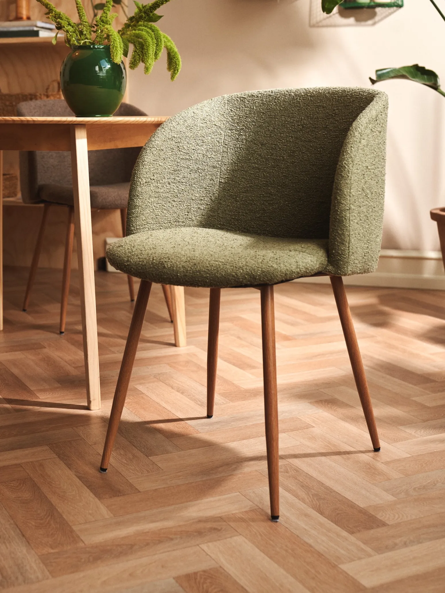 Søstrene Grene Schweiz Stühle<Stuhl Mit Bouclé-Stoff