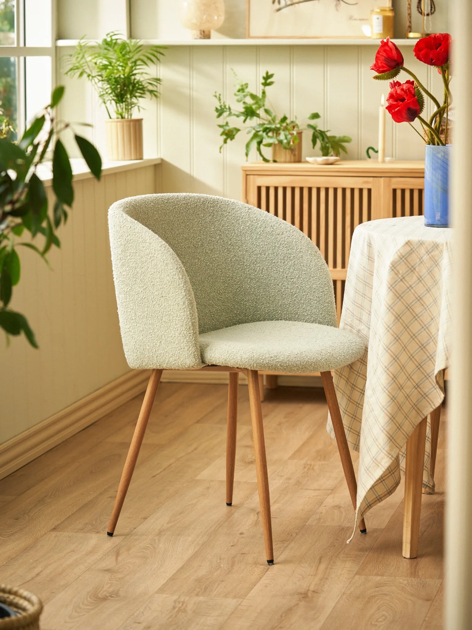 Søstrene Grene Schweiz Stühle<Stuhl Mit Bouclé-Stoff