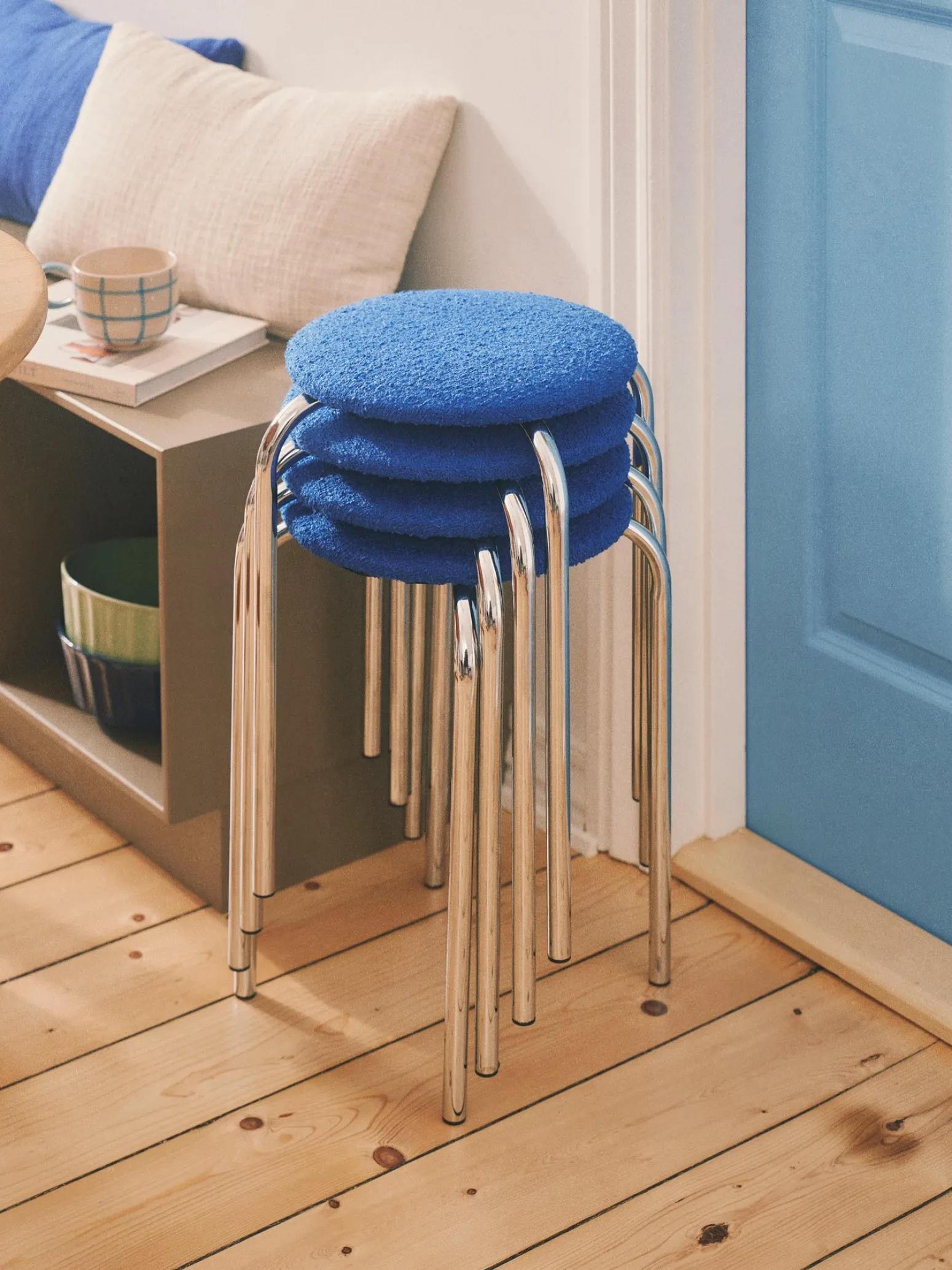 Søstrene Grene Schweiz Stühle<Stuhl Mit Bouclé-Stoff