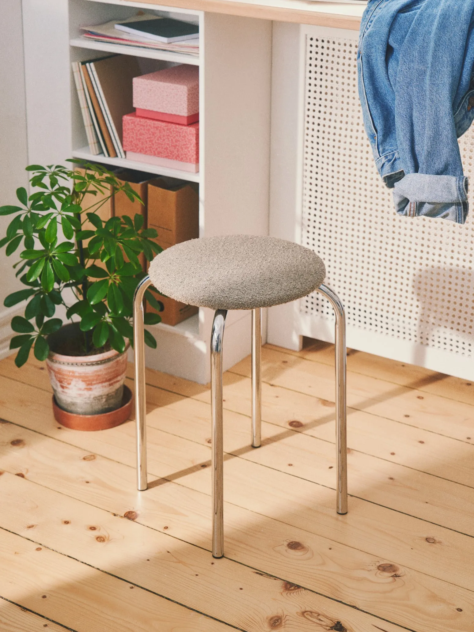 Søstrene Grene Schweiz Stühle<Stuhl Mit Bouclé-Stoff