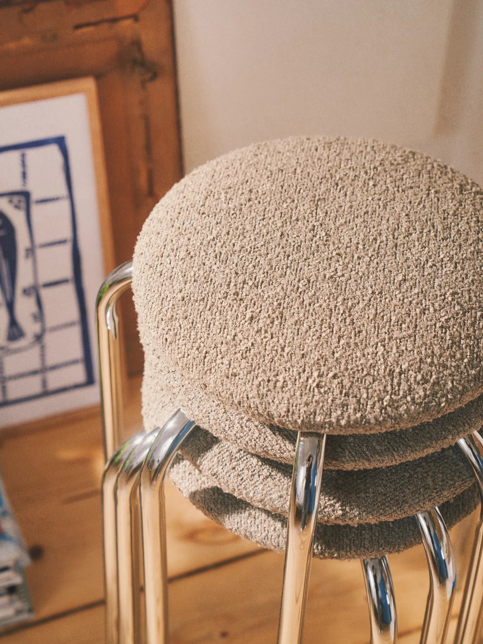 Søstrene Grene Schweiz Stühle<Stuhl Mit Bouclé-Stoff