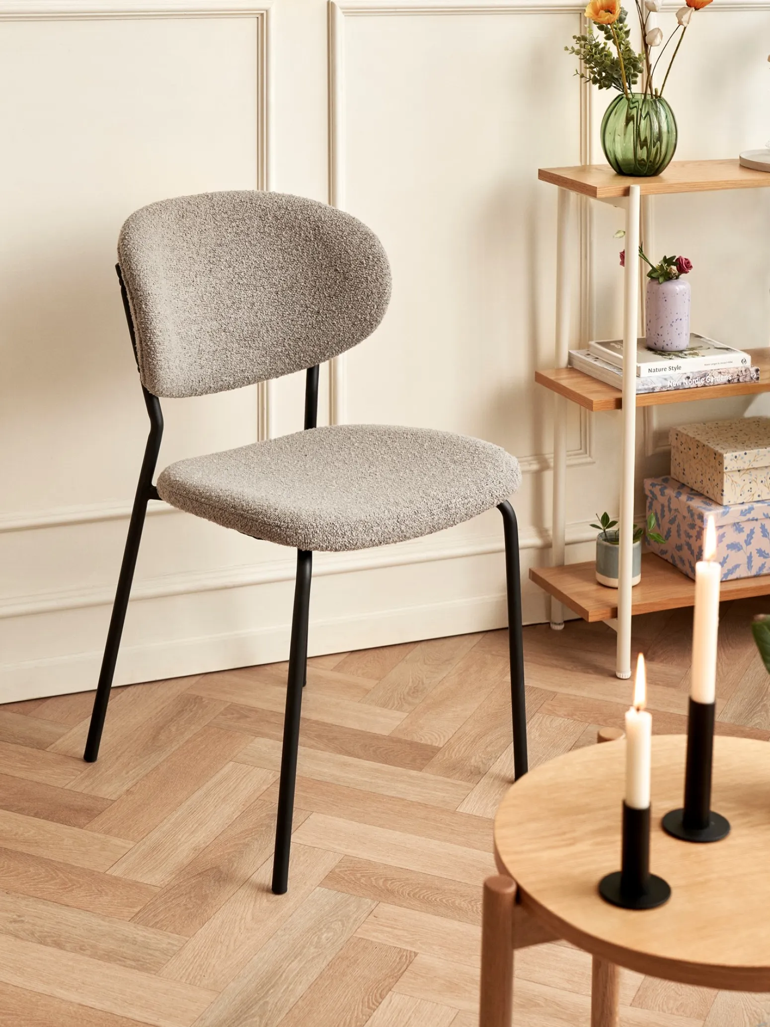 Søstrene Grene Schweiz Stühle<Stuhl Mit Bouclé-Stoff 2er-Pack