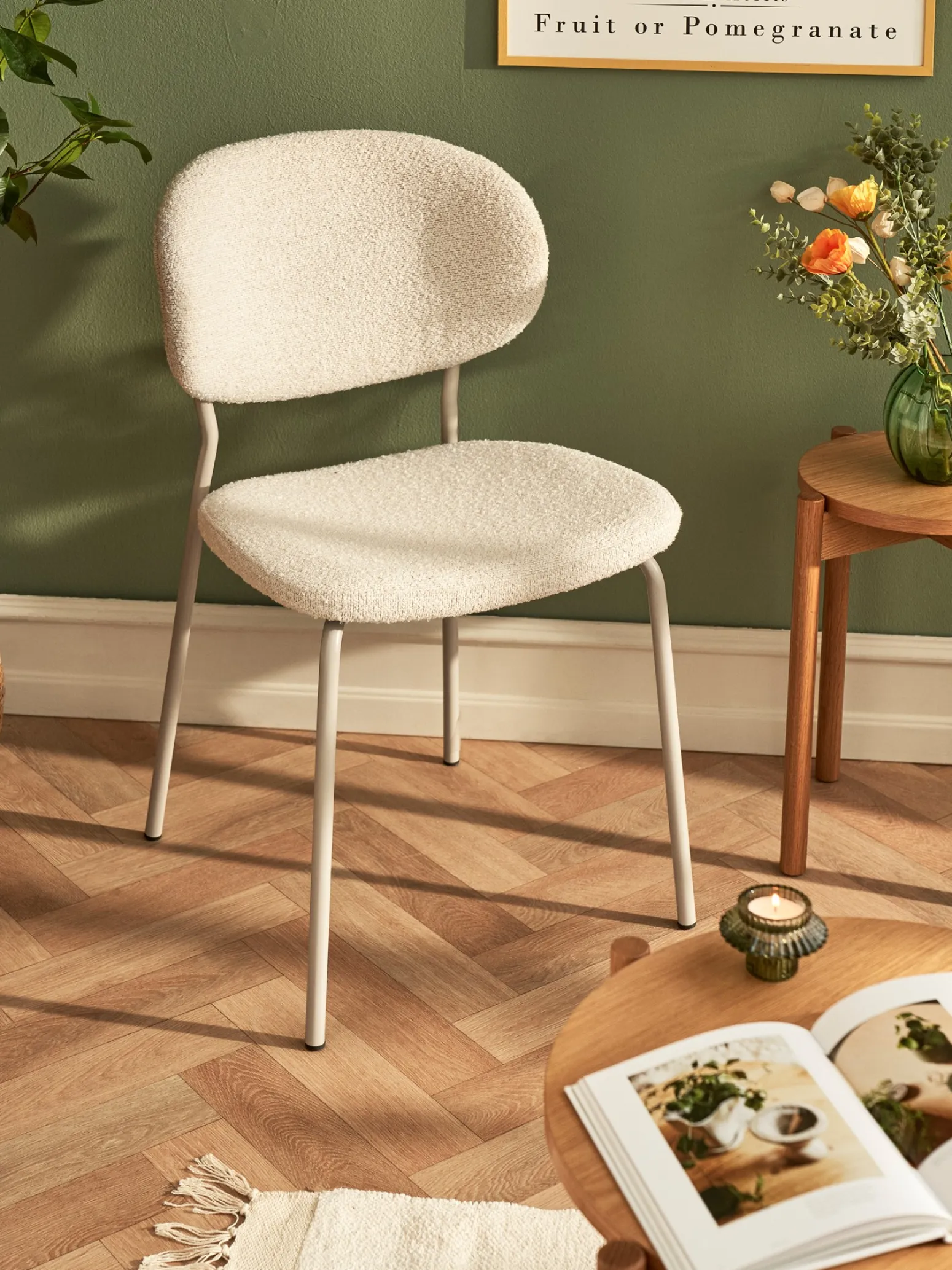 Søstrene Grene Schweiz Stühle<Stuhl Mit Bouclé-Stoff 2er-Pack