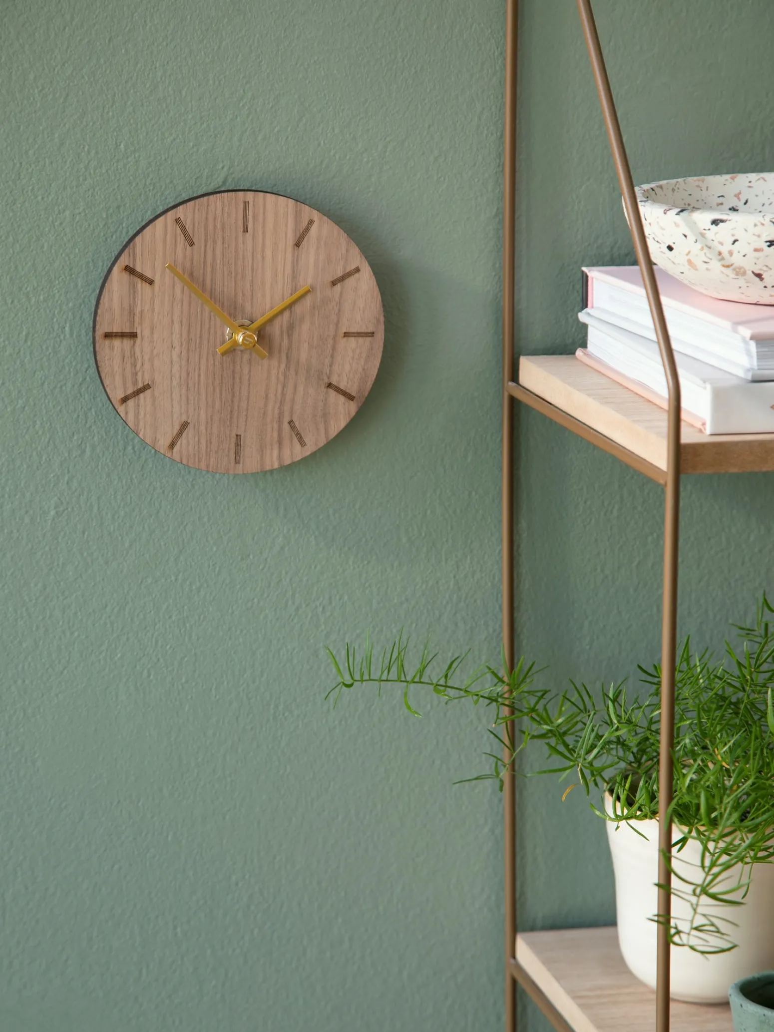 Søstrene Grene Schweiz Dekoration<Wanduhr Walnut Ø12